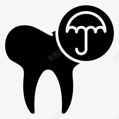 牙科护理牙科36字形图标图标