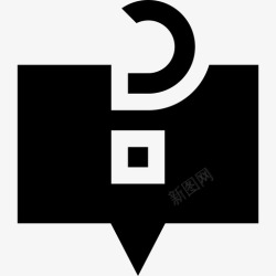 充满了气充满气泡的演讲图标高清图片
