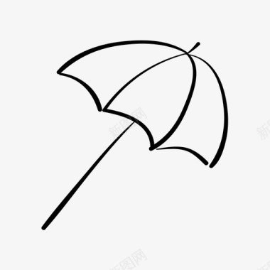 遮阳伞沙滩伞图标图标