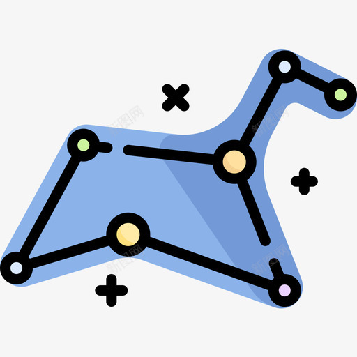 星座空间146线色图标svg_新图网 https://ixintu.com 星座 空间 线色