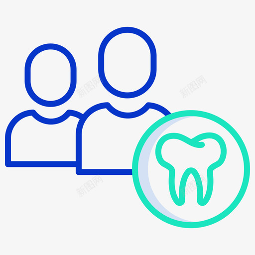 使用者牙科39轮廓颜色图标svg_新图网 https://ixintu.com 使用者 牙科 轮廓 颜色