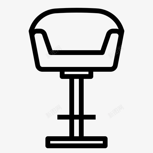 座椅家居装饰47直线型图标svg_新图网 https://ixintu.com 家居装饰 座椅 直线 线型