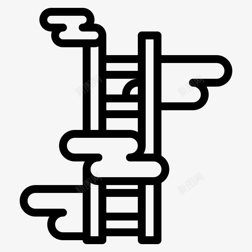 台阶商业楼梯图标svg_新图网 https://ixintu.com 台阶 向上 商业 工人 成功 楼梯 箭头