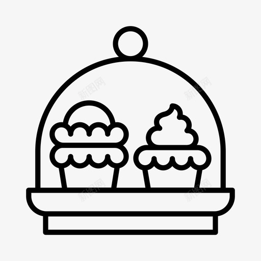 杯形蛋糕架蛋糕架甜点图标svg_新图网 https://ixintu.com 杯形 甜点 糕点 蛋糕 食物 高茶