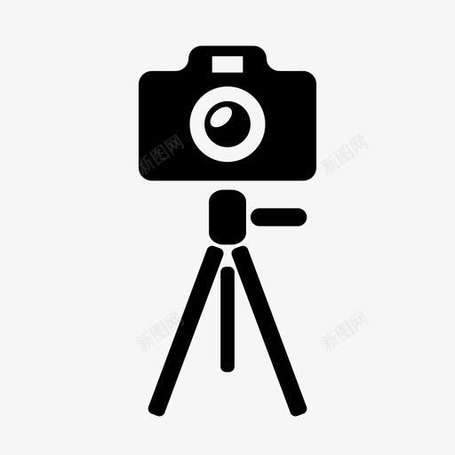 相机三脚架数码相机迷你相机图标svg_新图网 https://ixintu.com 三脚架 数码相机 现代 相机 迷你