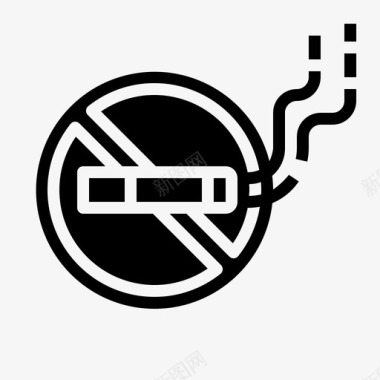 吸烟禁止餐厅图标图标