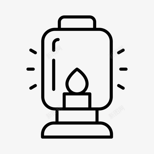 灯笼探险露营图标svg_新图网 https://ixintu.com 户外 探险 灯笼 环境 自然 露营