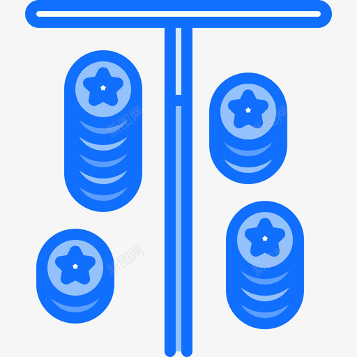 筹码赌场68蓝色图标svg_新图网 https://ixintu.com 筹码 蓝色 赌场