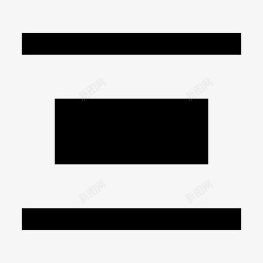 对齐排列居中图标svg_新图网 https://ixintu.com 实心 对齐 居中 工具 布局 排列 文本