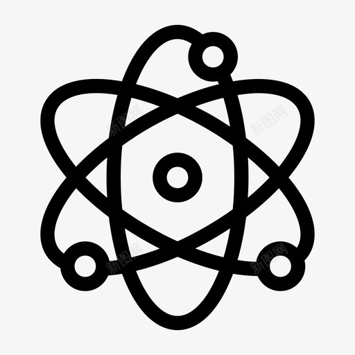科学原子教育图标svg_新图网 https://ixintu.com 原子 图标 教育 科学