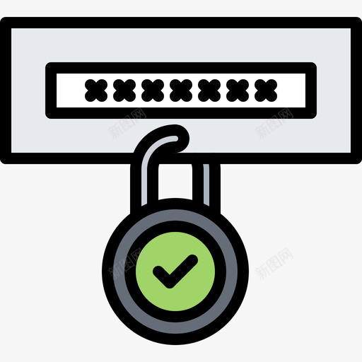 密码数据保护33彩色图标svg_新图网 https://ixintu.com 保护 密码 彩色 数据