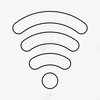 无线网络信号服务图标图标