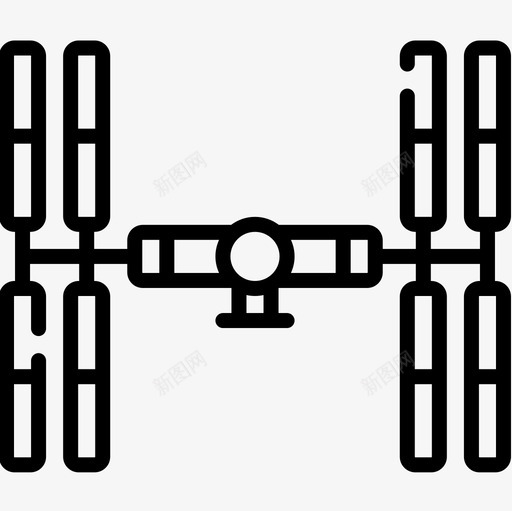 空间站147号空间站直线型图标svg_新图网 https://ixintu.com 147号 直线 空间站 线型