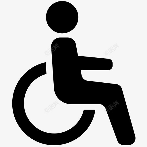轮椅通道无障碍残疾人图标svg_新图网 https://ixintu.com 无障碍 残疾人 轮椅 通道