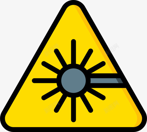 激光警告标志2线性颜色图标svg_新图网 https://ixintu.com 标志 激光 线性 警告 颜色
