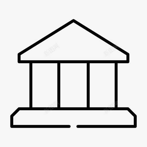政府银行大楼图标svg_新图网 https://ixintu.com 位置 博物馆 大楼 政府 方向 缺口 银行 随机