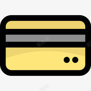 信用卡电子商务183线性彩色图标图标
