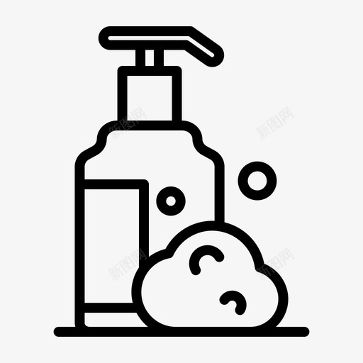 香皂美容97直线型图标svg_新图网 https://ixintu.com 直线 线型 美容 香皂
