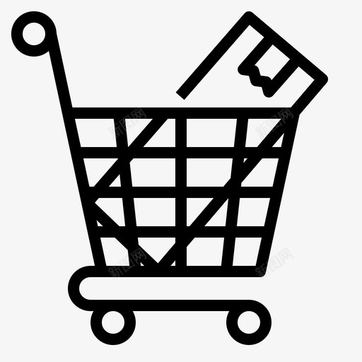 购物车预算和费用1线性图标svg_新图网 https://ixintu.com 线性 购物车 费用 预算