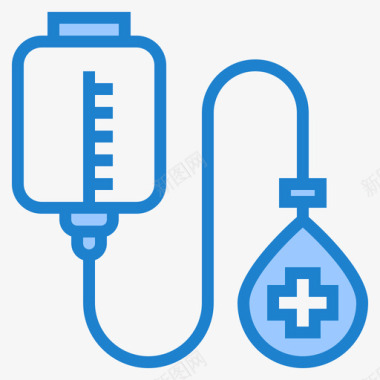 献血医学180蓝色图标图标
