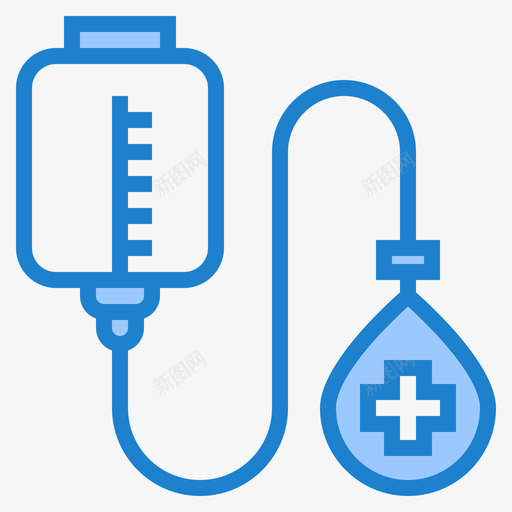 献血医学180蓝色图标svg_新图网 https://ixintu.com 医学 献血 蓝色