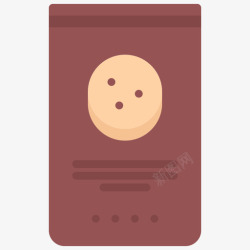 扁片巧克力片零食扁巧克力图标高清图片