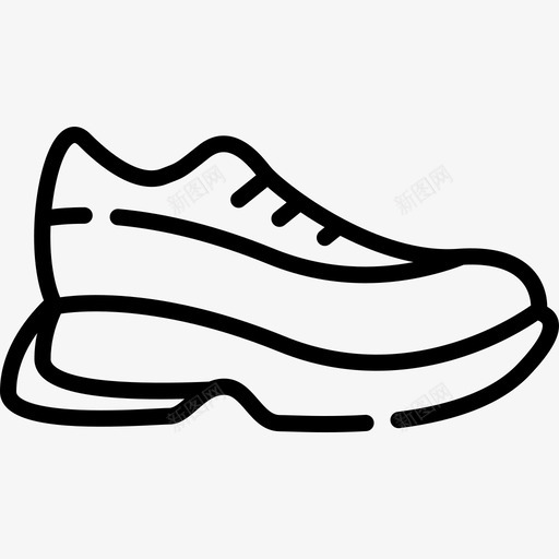 运动鞋健身房85直线型图标svg_新图网 https://ixintu.com 健身房 直线 线型 运动鞋