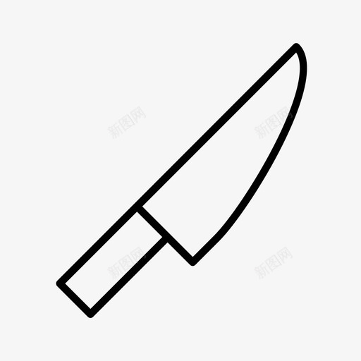 刀厨师刀具图标svg_新图网 https://ixintu.com 刀具 厨师 厨房 室外 轮廓