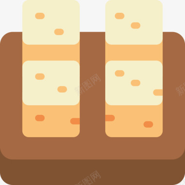 豆腐东方食物4平淡图标图标