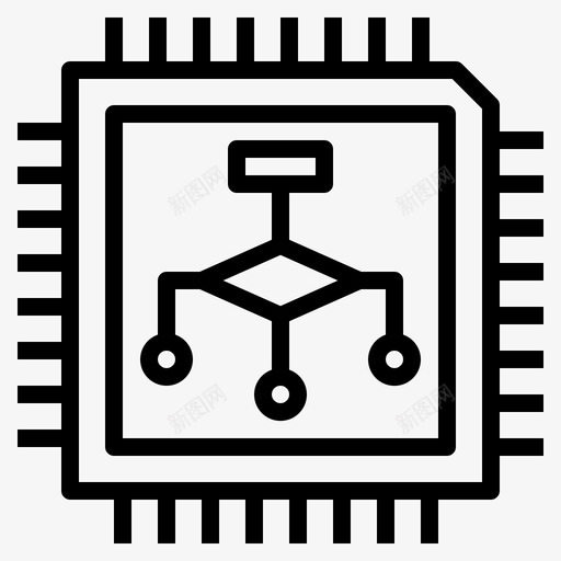 算法人工智能人工图标svg_新图网 https://ixintu.com 人工 人工智能 智能 概述 算法 芯片