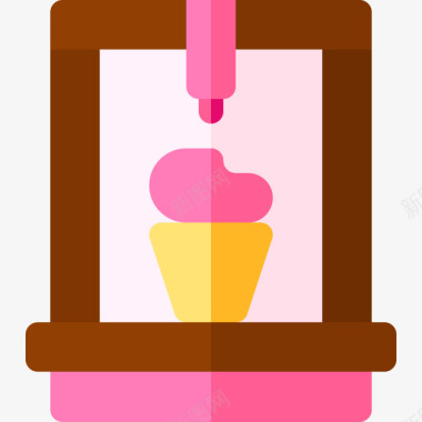 冰淇淋机冰淇淋店17公寓图标图标