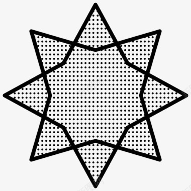 星星星星形状几何图形点着图标图标