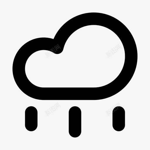 云云雨图标svg_新图网 https://ixintu.com 云雨