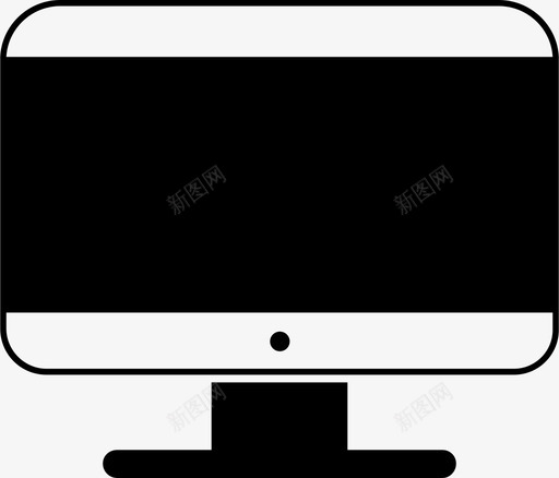 电脑苹果显示器图标svg_新图网 https://ixintu.com imac 显示器 电脑 苹果