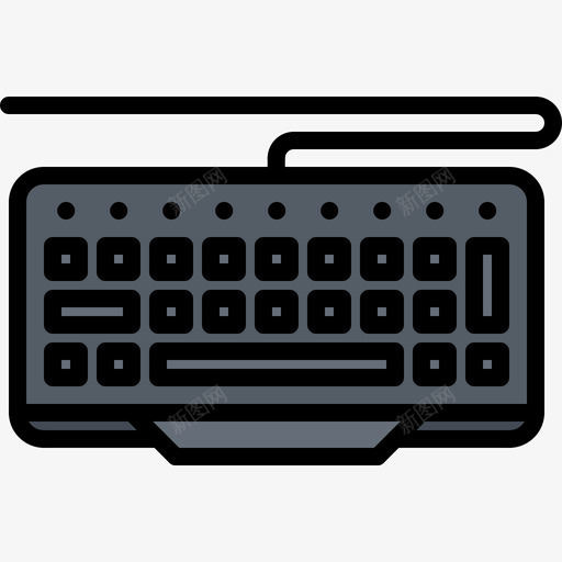 键盘电子游戏15彩色图标svg_新图网 https://ixintu.com 彩色 电子游戏 键盘