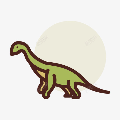 双龙龙目恐龙9线形颜色图标svg_新图网 https://ixintu.com 双龙 恐龙 线形 颜色 龙目