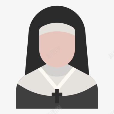 修女工作和职业2平房图标图标