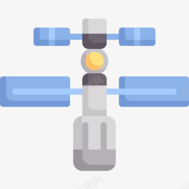 卫星空间145平面图标图标