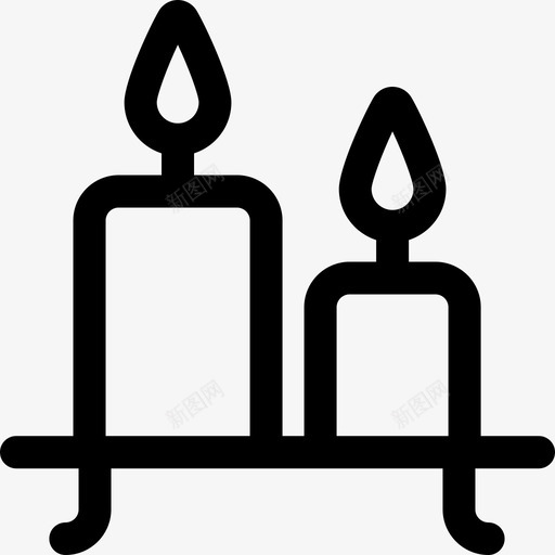 蜡烛家居装饰53直线型图标svg_新图网 https://ixintu.com 家居装饰 直线 线型 蜡烛