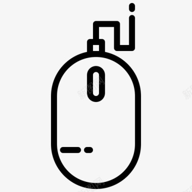 鼠标设备7线性图标图标