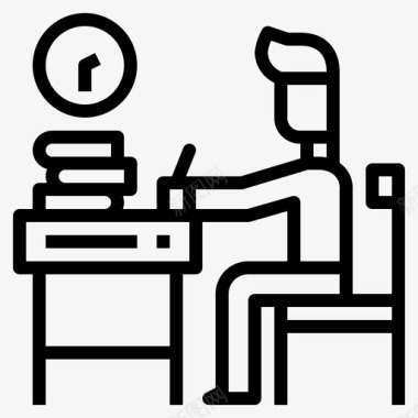 学习书桌教育图标图标