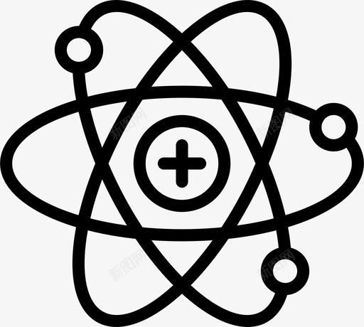 Atom教育261直系图标svg_新图网 https://ixintu.com Atom 教育 直系