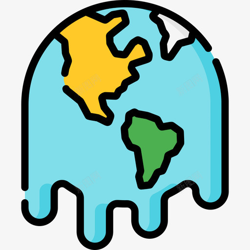 全球变暖自然灾害32线性色彩图标svg_新图网 https://ixintu.com 全球 变暖 线性 自然灾害 色彩