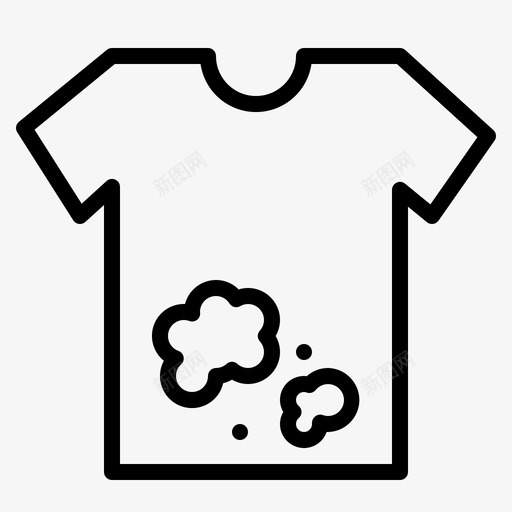 洗衣清洁脏图标svg_新图网 https://ixintu.com 洗衣 清洁 衬衫