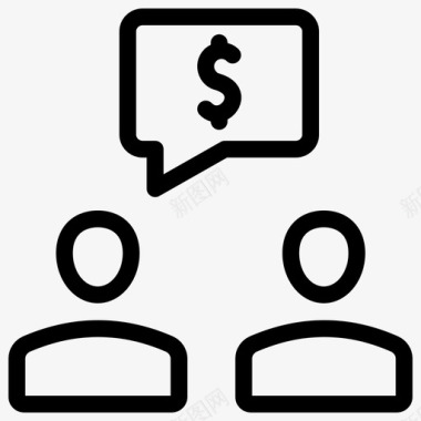 财务沟通商务沟通财务聊天图标图标