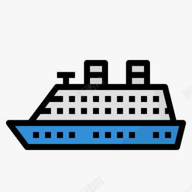 巡洋舰全球变暖15线性颜色图标图标