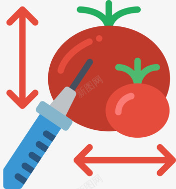 转基因食品遗传学和生物工程8扁平图标图标
