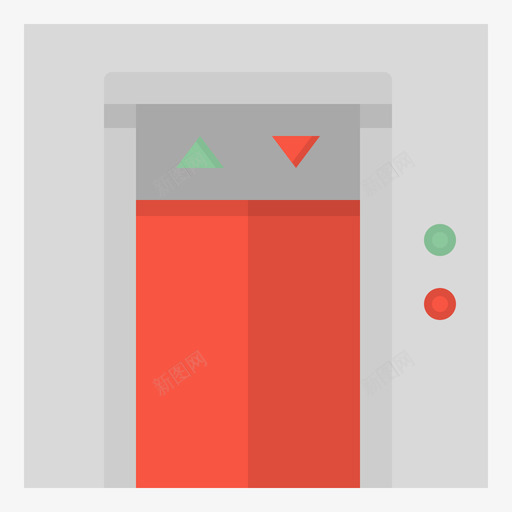 电梯结构147扁平图标svg_新图网 https://ixintu.com 扁平 电梯 结构
