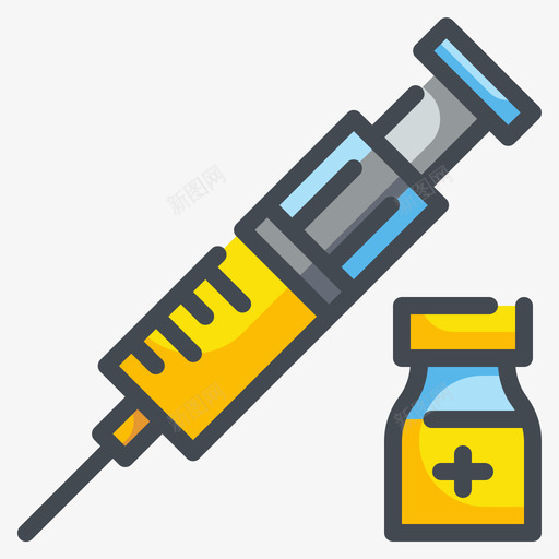 注射器实验室62线性颜色图标svg_新图网 https://ixintu.com 实验室 注射器 线性 颜色