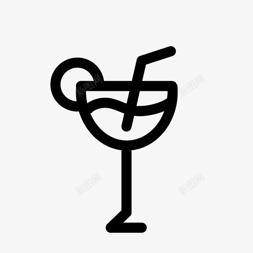 果汁饮料玻璃杯图标svg_新图网 https://ixintu.com 果汁 柠檬水 玻璃杯 食品 饮料